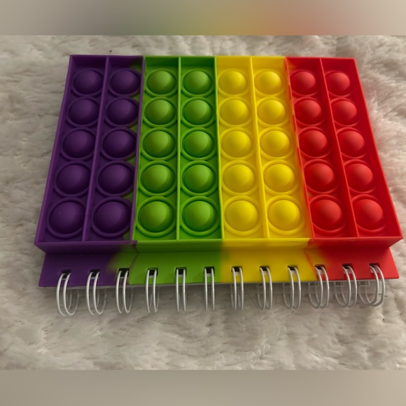 Pop Bubble Fidget Rainbow Notebook - Picture 5 of 5